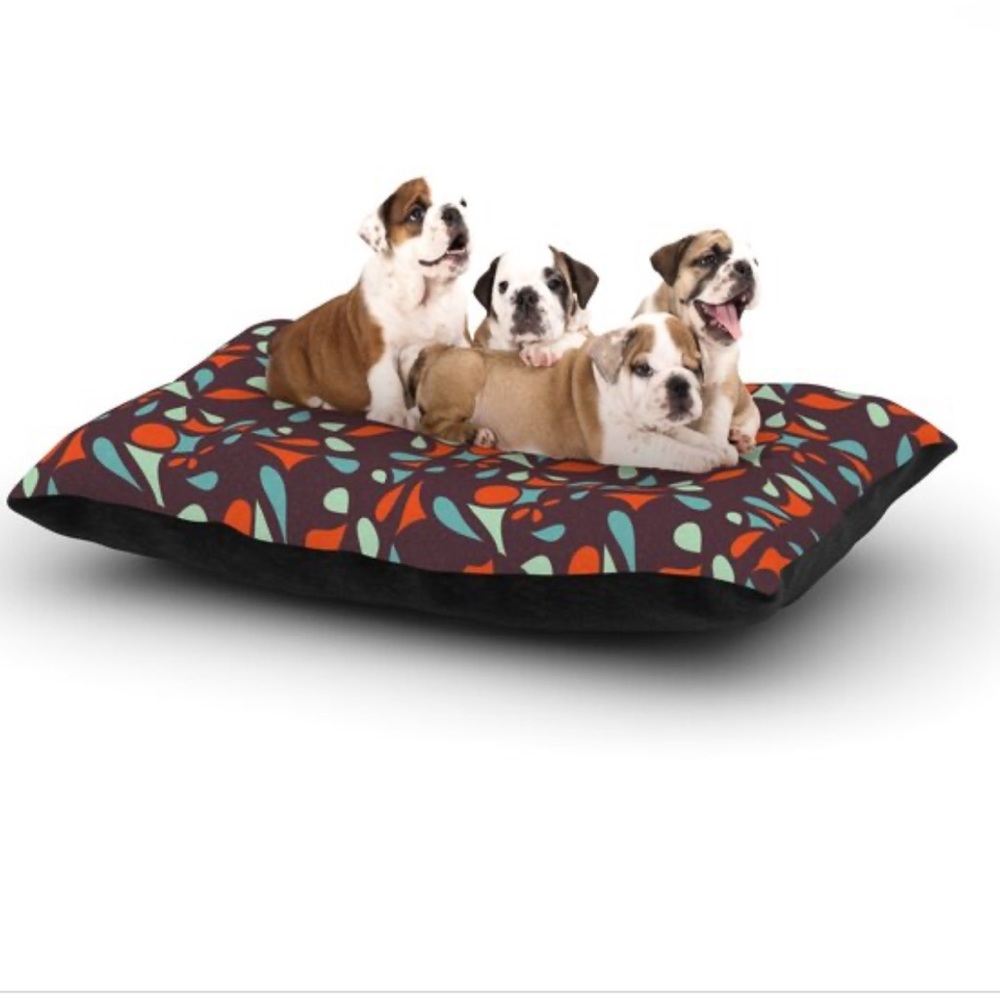 KESS InHouse Miranda Mol "Retro Tile"dog bed cover